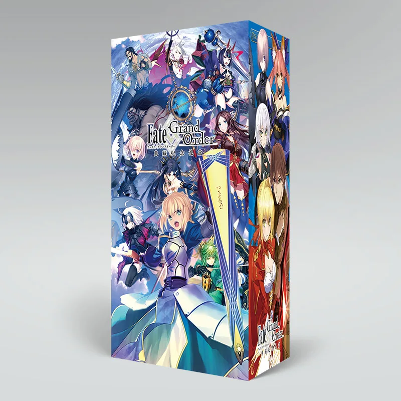 Аниме счастливый мешок длинная Подарочная коробка Fate grand order fitego коллекция коробка игрушка включает открытку бутылка фоторамка ролевые карты подарок