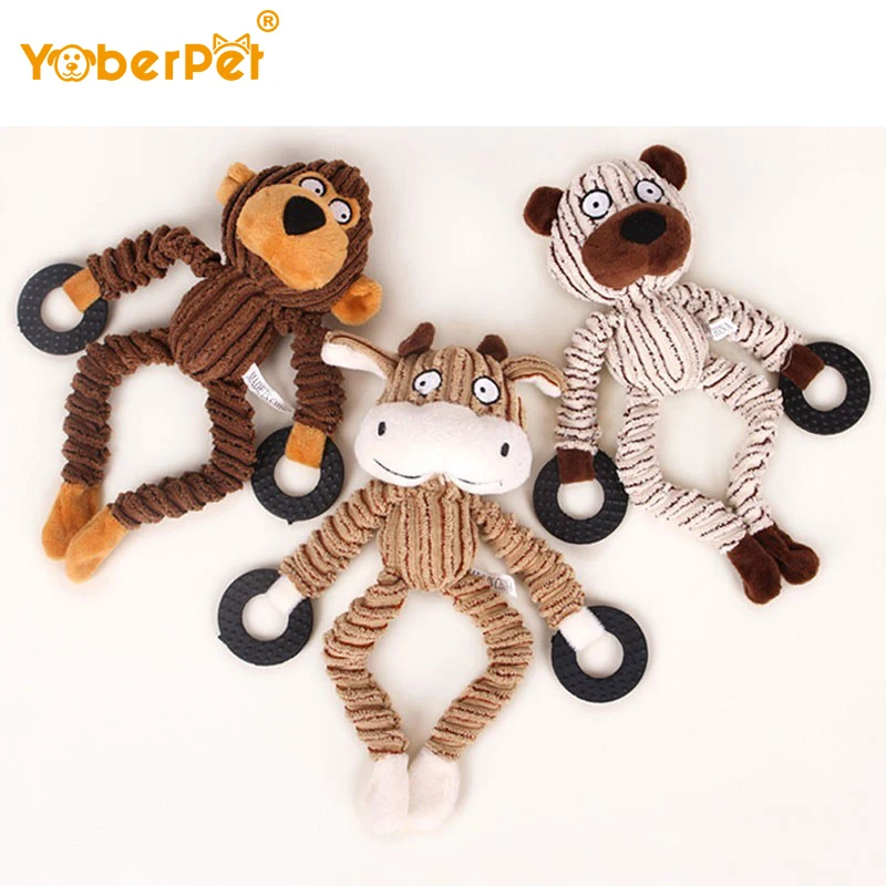 

Chew Toys For Dogs Plush Toy Soft Toy Little Monkey Jouet Chien Stuff Chew Toys Puppy Plush Plush Sound Sheep Monkey Cow Dumb