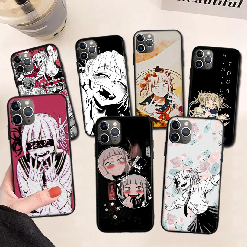 

Anime Himiko Toga Waifu Black Phone Case For Apple iPhone 11 13 Pro Max 12 Mini X XS XR 7 Plus 6 6S 8 + SE 5S Pattern Cover
