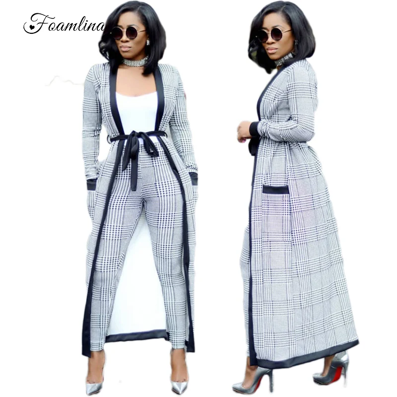 Женское платье + пиджак майка Foamlina комплект из трех предметов Модное Длинное