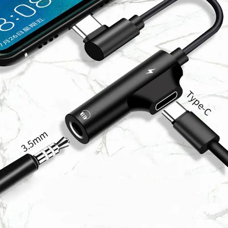 Кабель с разъемом Usb типа C для 3 5 мм Jack Тип c аудио сплиттер наушников OnePlus
