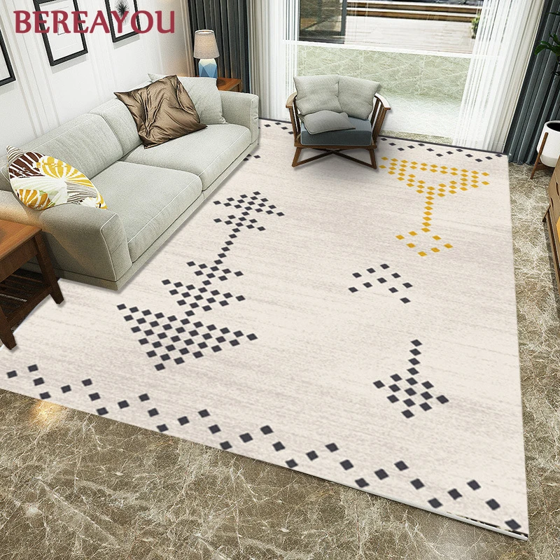 Европейские коврики роскошный ковер с геометрическим рисунком для гостиной