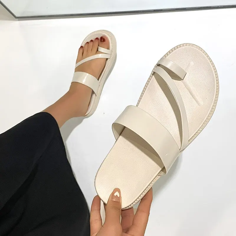 

Summer Women's Slippers Fashion Simple and Elegant All-match Thick-soled Set Toe Outdoor Casual Women's Slippers 2021