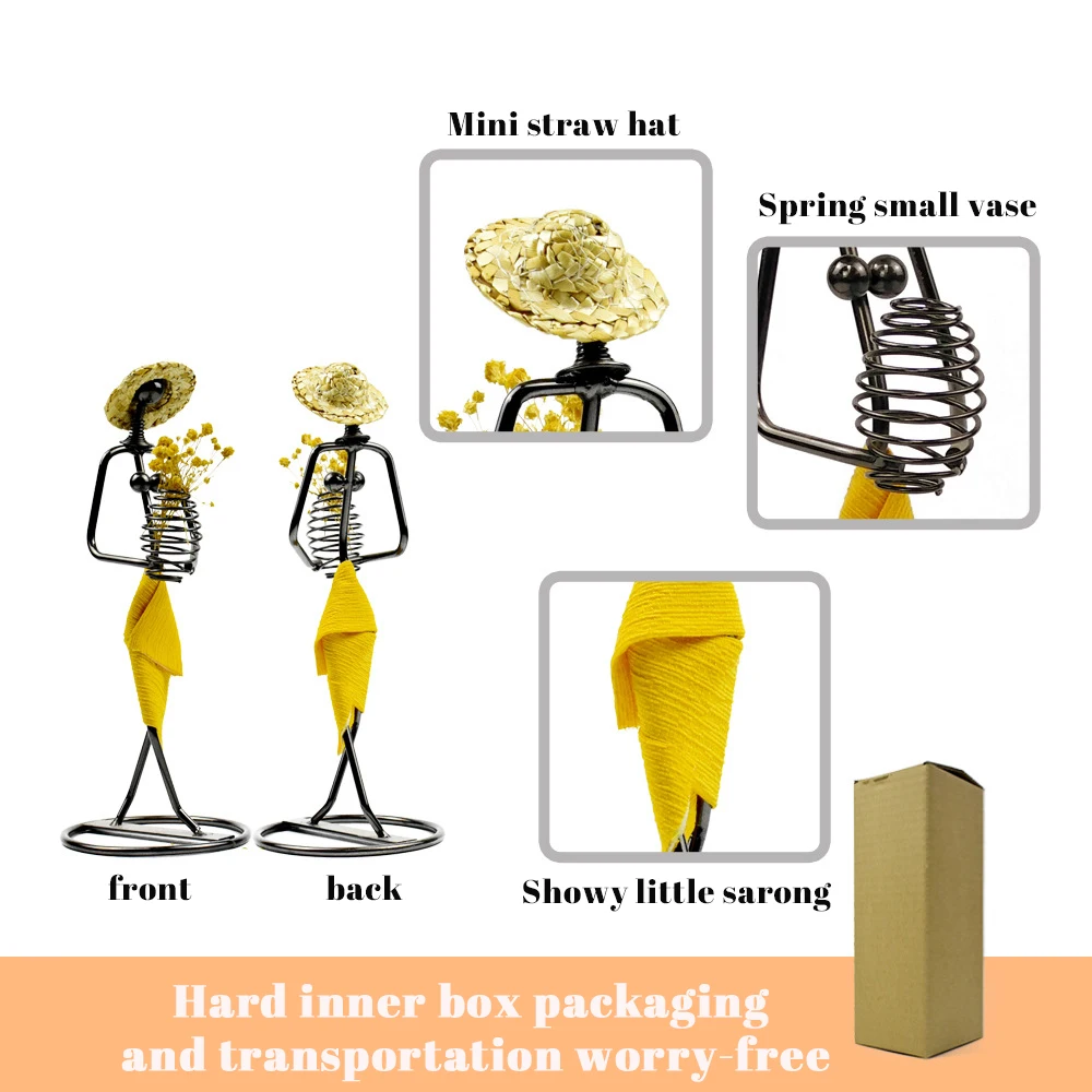 Соломенная шляпа для девочек железное искусство декоративные предметы железный