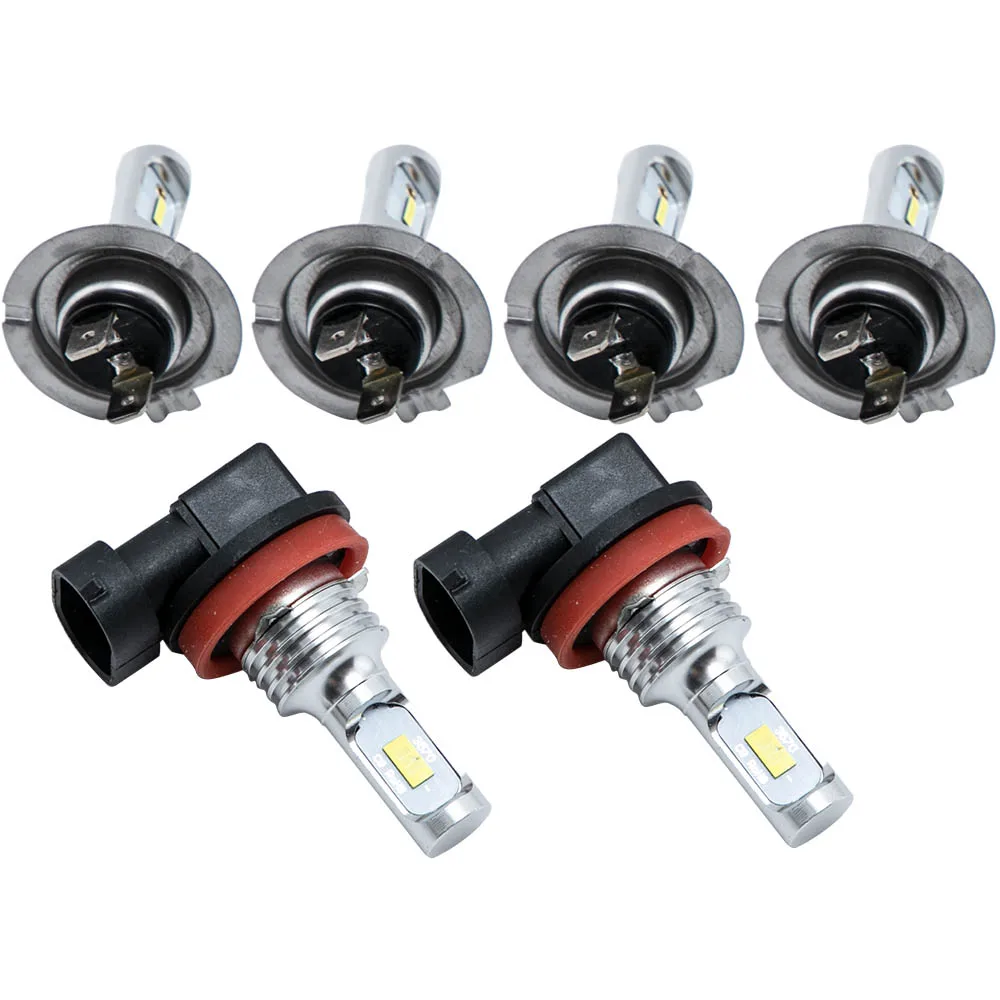 

maxpeedingrods Combo LED Headlight Fog Light Bulbs Kit 6000K For BMW 328i 325xi 330xi 2002-2006