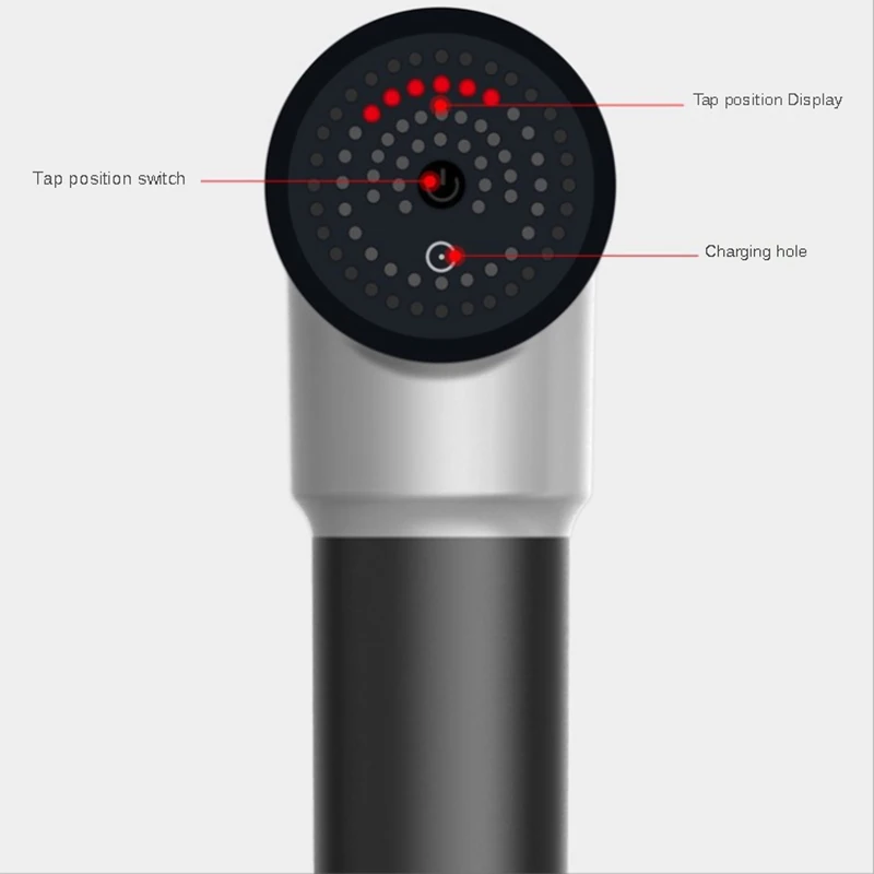 Массажный пистолет с вибрирующей кнопкой Электрический массажер для упражнений