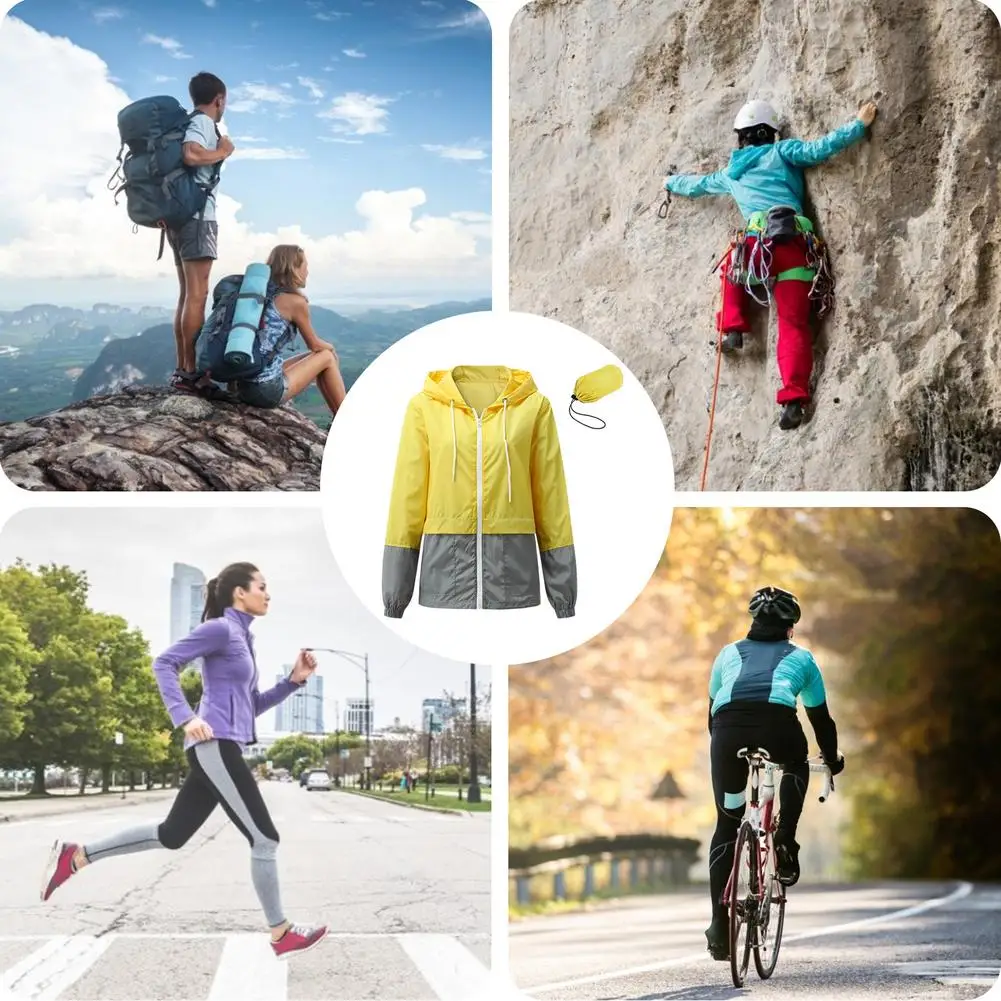 Waterproof Women's Windbreaker Women Rain Jacket Trench Coat Outdoor Breathable Hooded Female Long Sleeve | Женская одежда