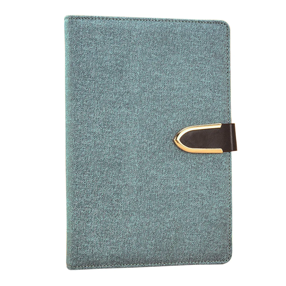 

100 Pages A5 Diary Notebook Journal Writing Notebook Sketchbook with Buckle for Student (Cyan)