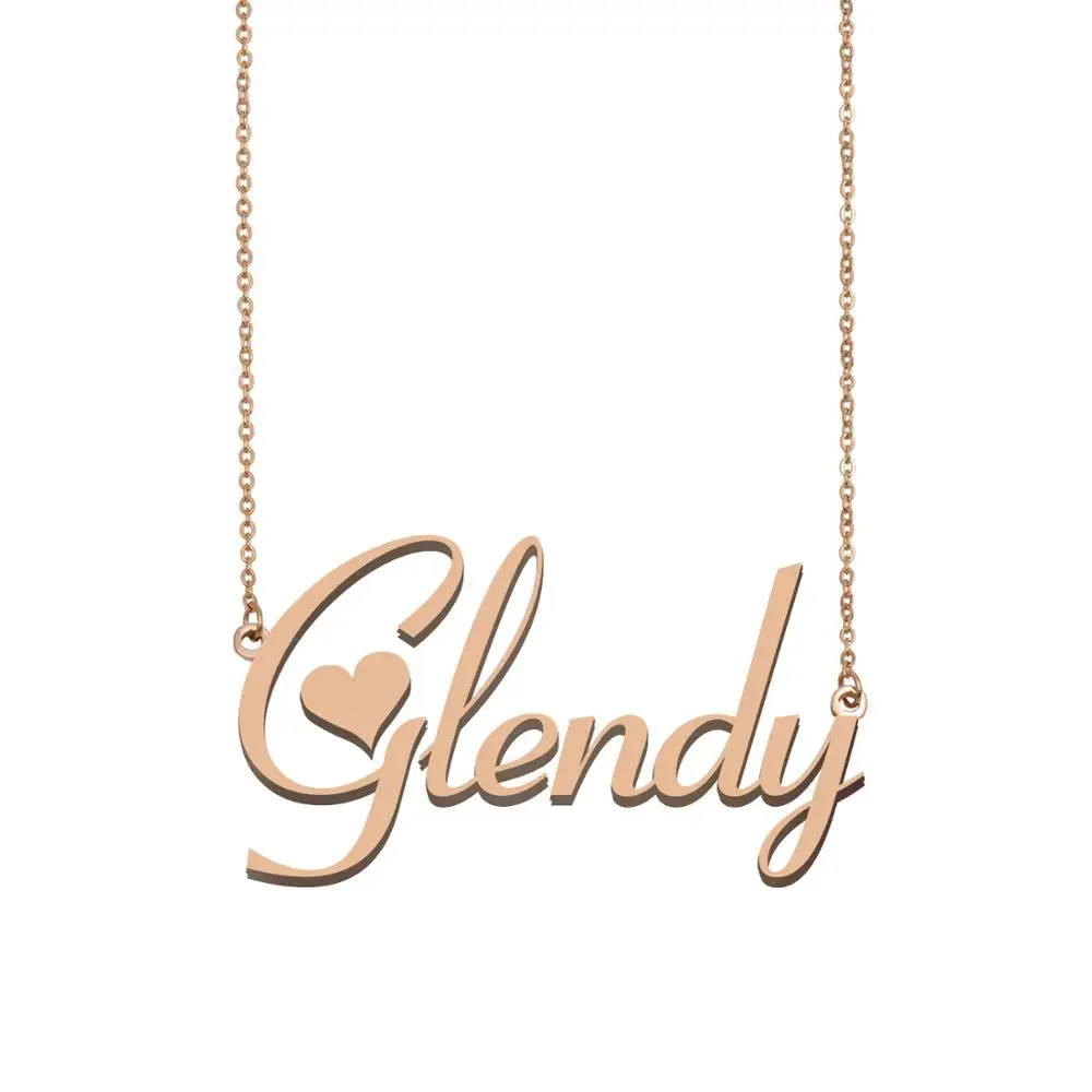 

Glendy Name Necklace , Custom Name Necklace for Women Girls Best Friends Birthday Wedding Christmas Mother Days Gift