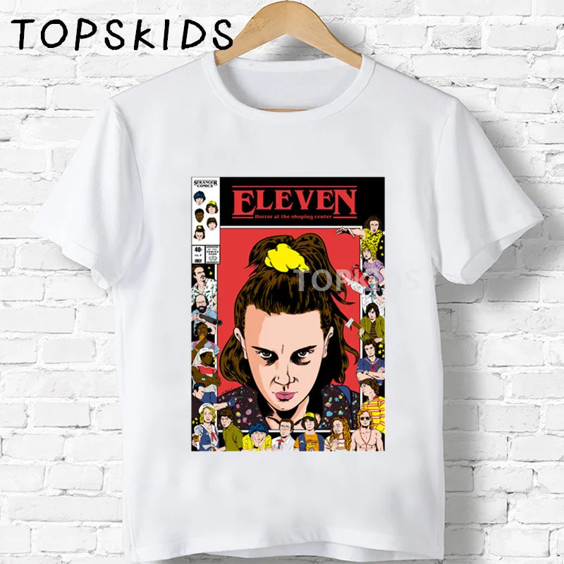 2019 Детская футболка с принтом очень странные дела Сезон 3 одиннадцать Забавная