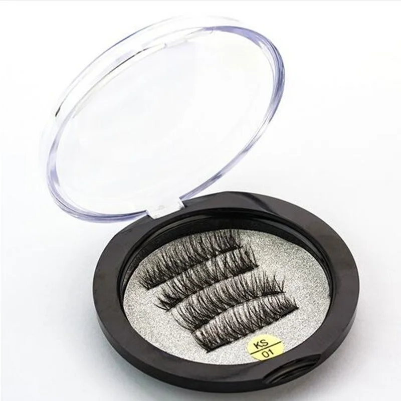 

4 Pcs Magnetic Eyelashes Magnetic False Eyelashes Magnetic Eye Lashes Makeup Kit Women Beauty Eye Makeup Tool cilios postiço