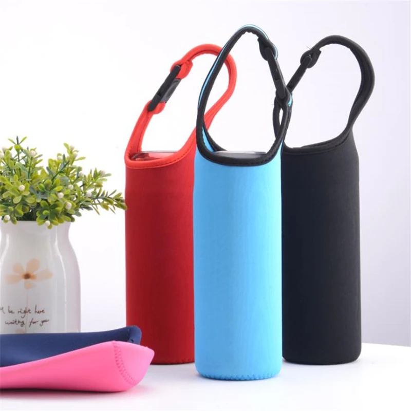 Разноцветная Термокружка сумки для бутылок с защитой от ожогов стеклянная