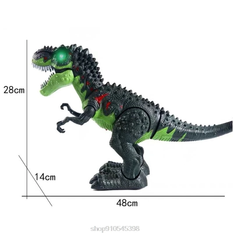 

Simulated Flame Spray Tyrannosaurus Dinosaur Toy Kids Walking Dinosaur Water Spray Red Light & Realistic Sounds N24 20 Dropship
