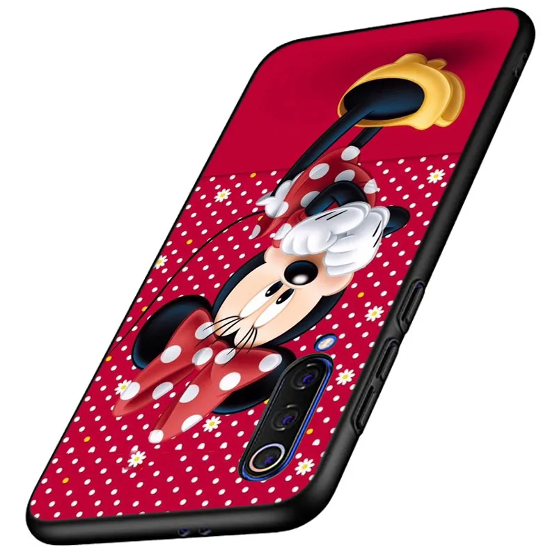 Disney Minnie Mouse For Xiaomi Mi 12 11 10 11T 10T 9T 9 8 Note 10 Ultra Pro Lite TPU Soft Silicone Black Phone Case Funda Coque