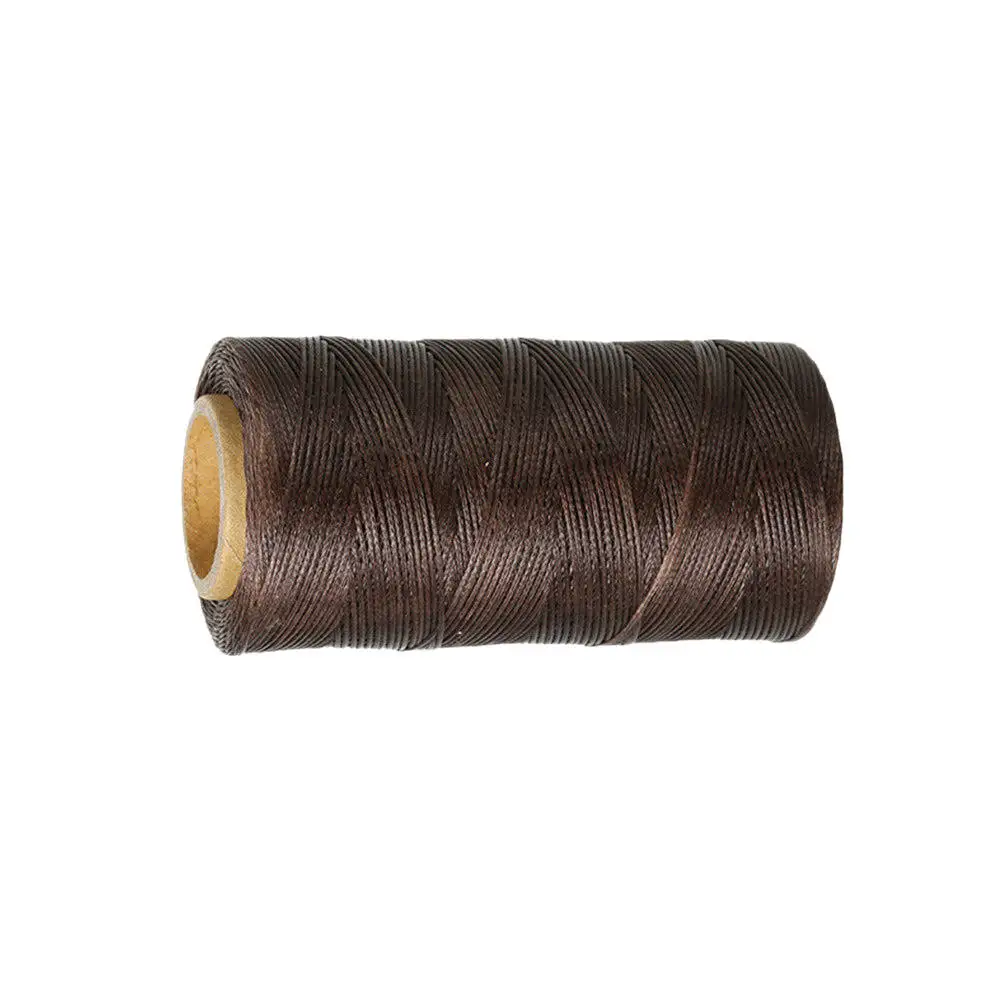 

2pc 60M Waxed Cotton Cord Waxed Thread Cord String Strap DIY Bracelet Hand Stitching Thread Flat Waxed Sewing Line Tool