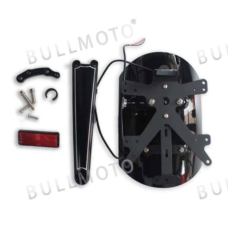 

For BMW R NINE T R9T 2014 2015 2016 2017 2018 Rear Fender Bracket mudguard with LED License plate Lights Motorcycle Accessories