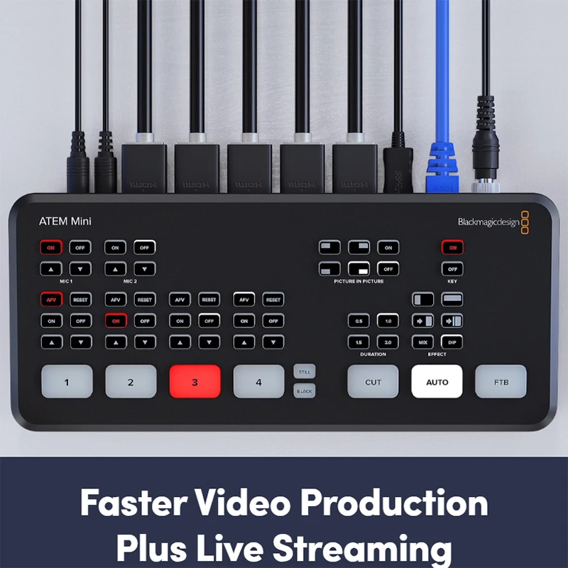 Оригинальный Blackmagic Design ATEM Mini Pro мини-переключатель потока в реальном времени