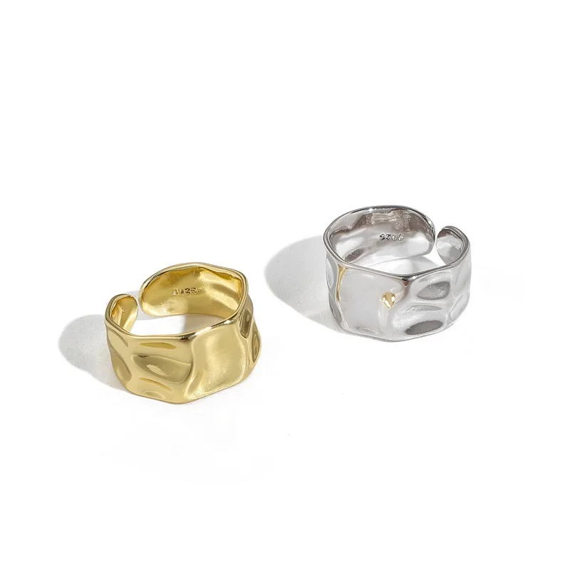 

Vintage Engagement Rings for Women Couple Trendy Irregular Geometric Handmade Jewelry Valentine's Day Gifts