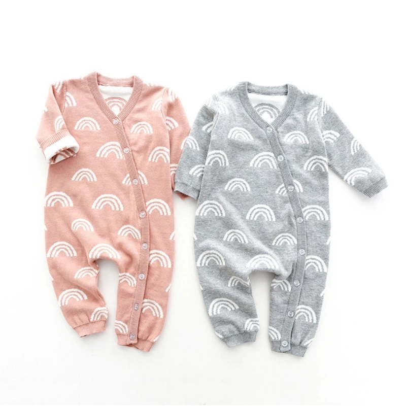 

Baby Knitted Cotton Romper Autumn Winter Outfits Newborn Infant Toddler Jumpsuit Clothes Clothing