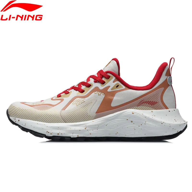 Женские беговые кроссовки Li Ning LN CLOUD SHIELD, прочные спортивные кроссовки из пенопласта с подкладкой из моно пряжи, ARHR084