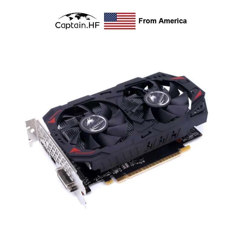 

US Captain Colorful Smart Shark GTX1050Ti 4G Video Card GDDR5 PCI-E Graphics Card Dual Fan