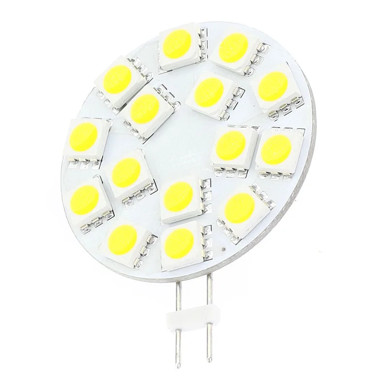 Синий Цвет 15LED G4 лампа с регулируемой яркостью 5050SMD 300 330LM 3 Вт широкое напряжение