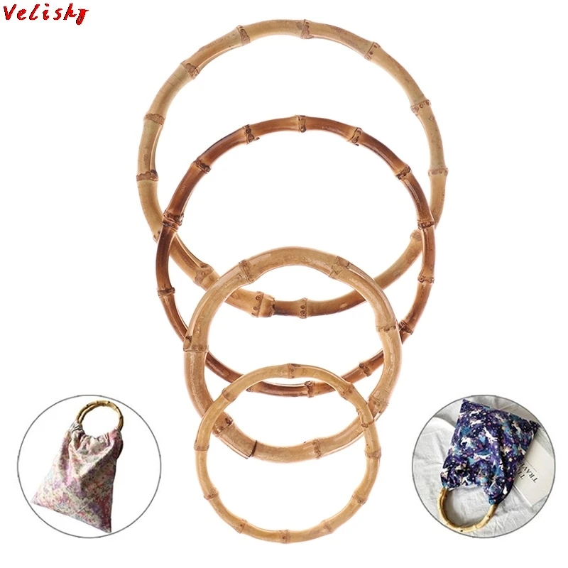 

Круглая D-образная бамбуковая ручка для сумок ручной работы аксессуары для сумок ручной работы дропшиппинг