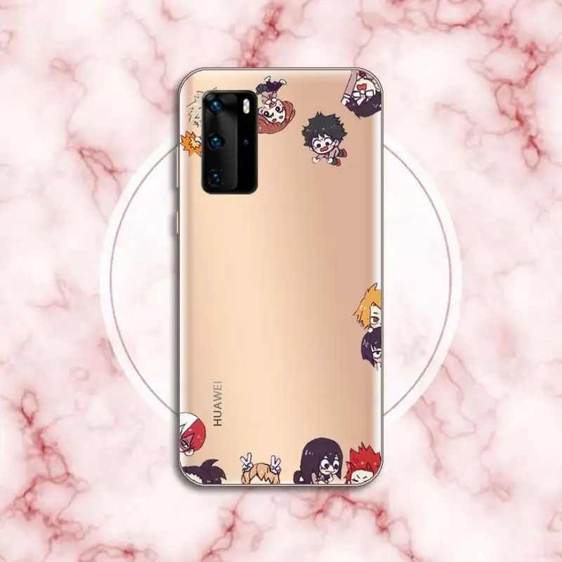 

Anime My Hero Academia Phone Case Transparent for Huawei P20 P30 P40 honor 8 10i P smart 2019 Samsung A71 A21S S10 20 plus