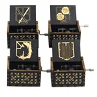 2021 горячая деревянная музыкальная шкатулка атака на гигантскую жандармерию детская игрушка подарок на день рождения Хэллоуин Рождество Подарочная Музыкальная Коробка