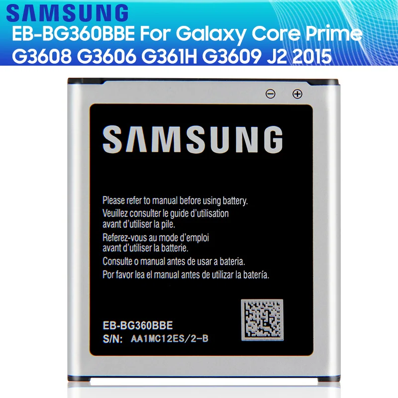 Аккумуляторная батарея EB BG360BBE BG360CBE BG360CBC/CBZ/CBU для Samsung GALAXY CORE Prime J2 2015 G3608 G3609 SM J200H G361H