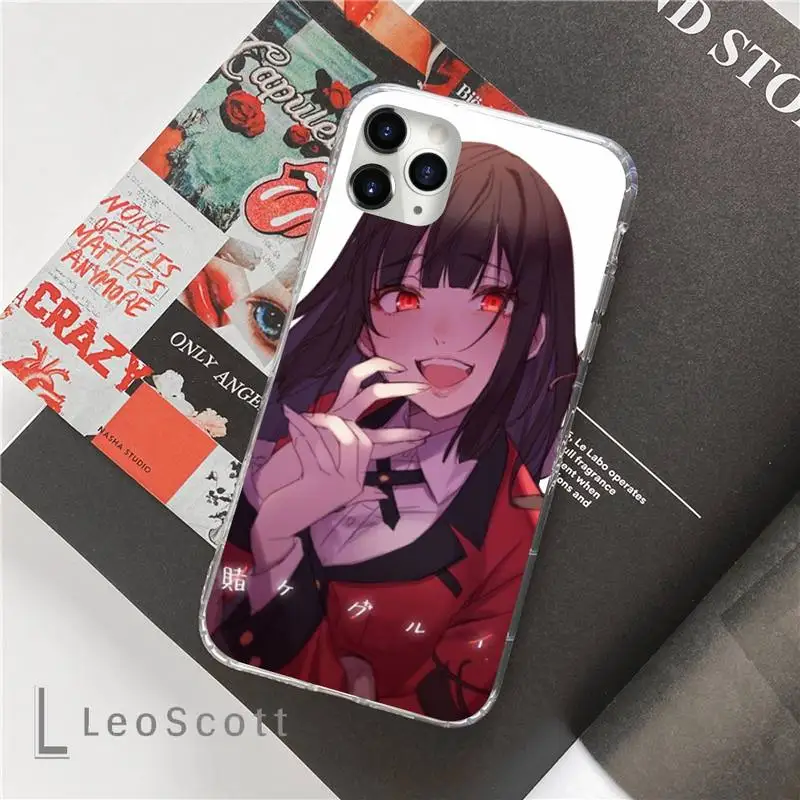 

Japanese Anime Kakegurui Jabami Yumeko Phone Case For iphone 12 5 5s 5c se 6 6s 7 8 plus x xs xr 11 pro max mini
