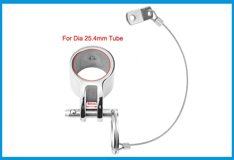 2PCS SS316 Jaw Slide Clamp with Quick Release Pin 1 inch 25mm Bimini Top Hinged Fitting Hardware Marine Boat | Автомобили и