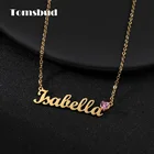 Ожерелье с именем на заказ, подарок на день рождения, персонализированные красочные ожерелья с именем, ювелирные изделия, подарки для женщин