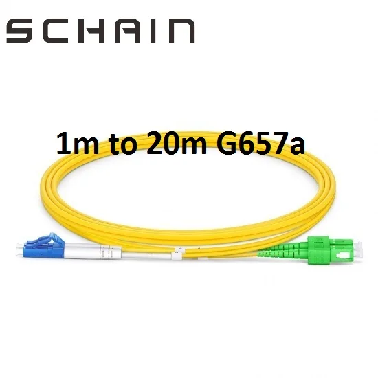 LC UPC К SC APC дуплексный 2 0 мм ПВХ одномодовый волоконный Соединительный кабель