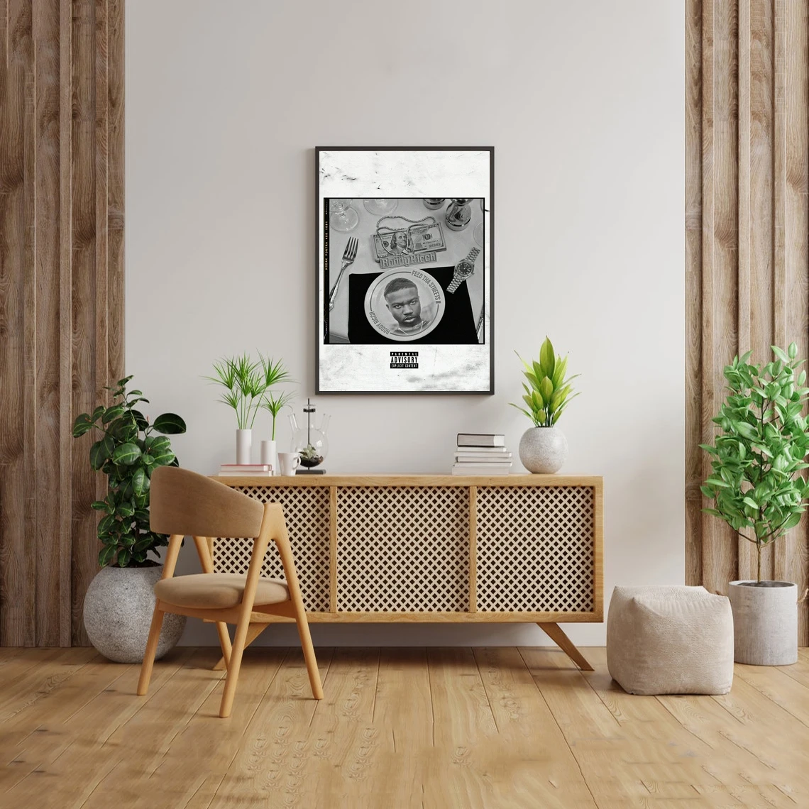 Roddy Ricch Feed Tha Streets II Музыкальный альбом Плакат Певица Музыка Звезда Холст Фото Арт