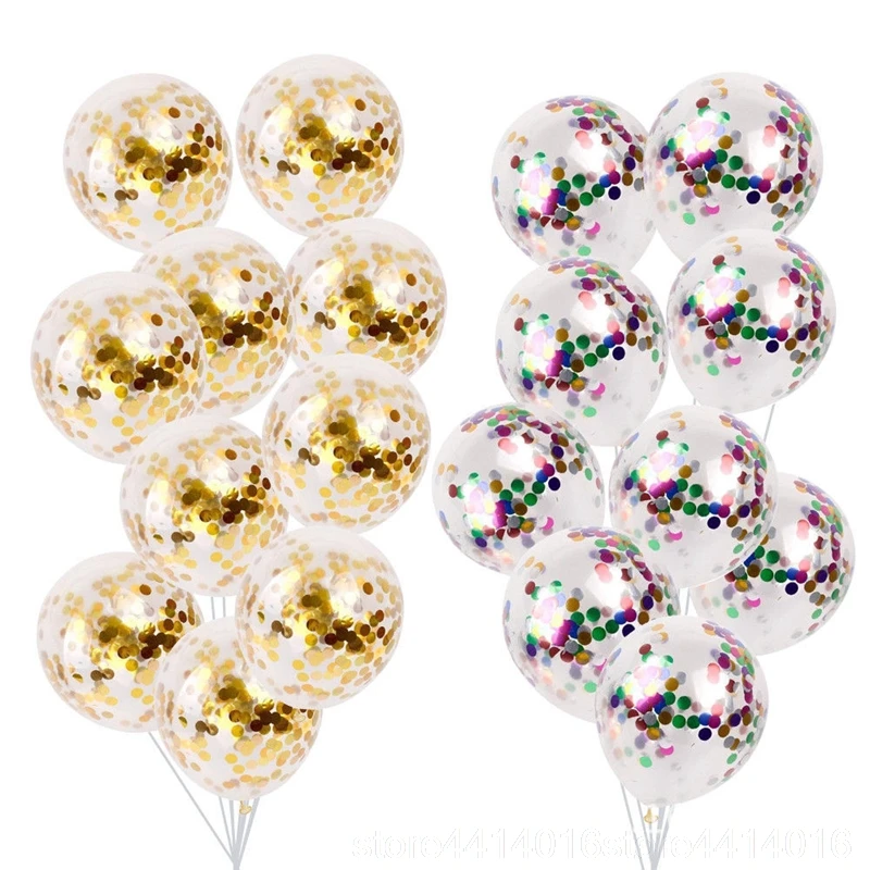 10 шт. 12 дюймов воздушный шар &quotКонфетти&quot Надувное свадебное украшение для