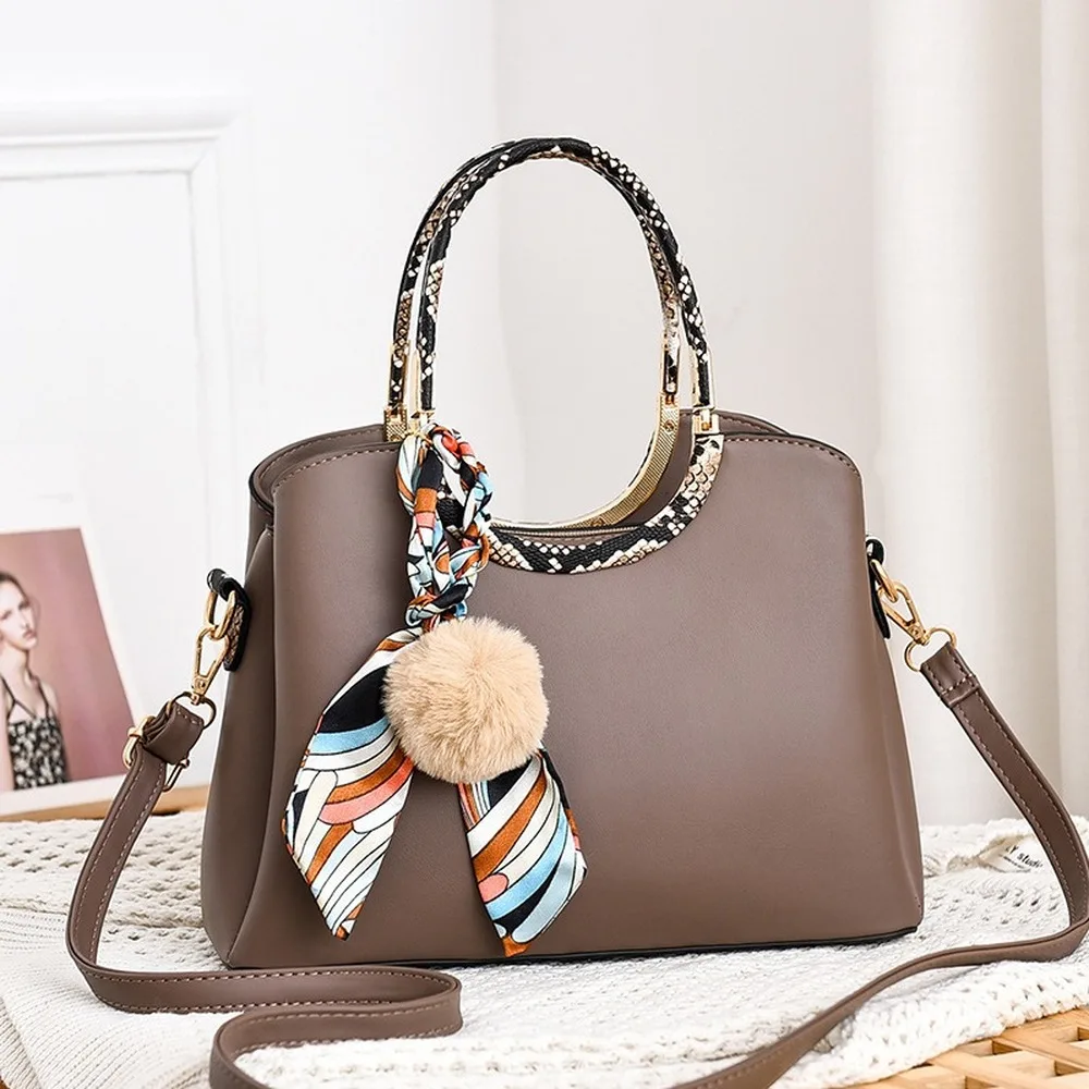

Bag for Lady 2021 New Luxury Handbags PU Designer Bag Fashion One Shoulder Shell Solid Color Bag