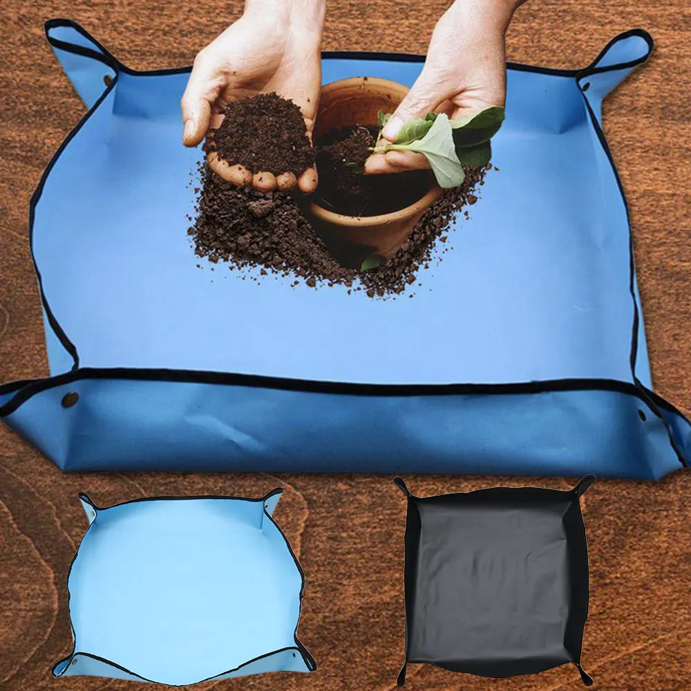 

Plant Change Thicken Pad Reusable Waterproof Basin Land Cushion Square Gardening Mix Soil Lock Design Mat Flower Pot 100x100CM