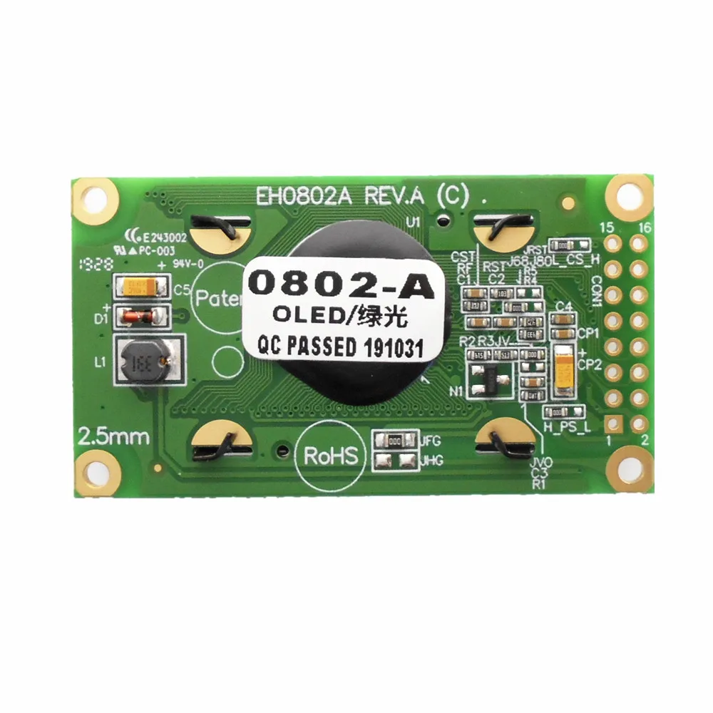 0802OLED ЖК-модуль последовательный порт SPI OLED0802 модуль символ OLED 0802 дисплей военного