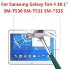 Закаленное стекло 9H для Samsung Galaxy Tab 4 10,1 дюйма, защита экрана SM-T530 T531 T535, прозрачная защитная пленка для планшета
