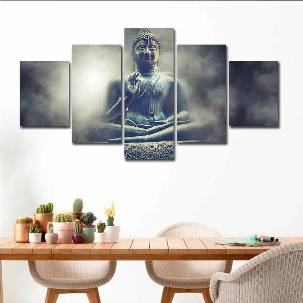 

5 pcs diamond painting buddha embroidery with beads Diamond mosaic religion icon gift 5d square round drill cross Stitch kit