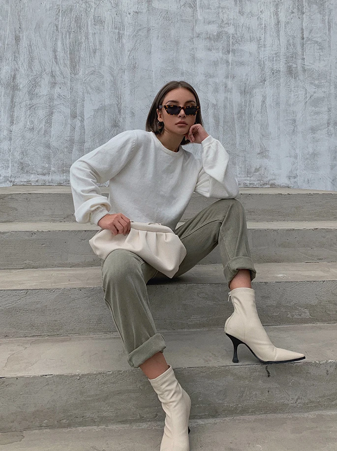 2019 new fashion women's clothing Autumn high waist jeans female straight casual nine pants | Женская одежда