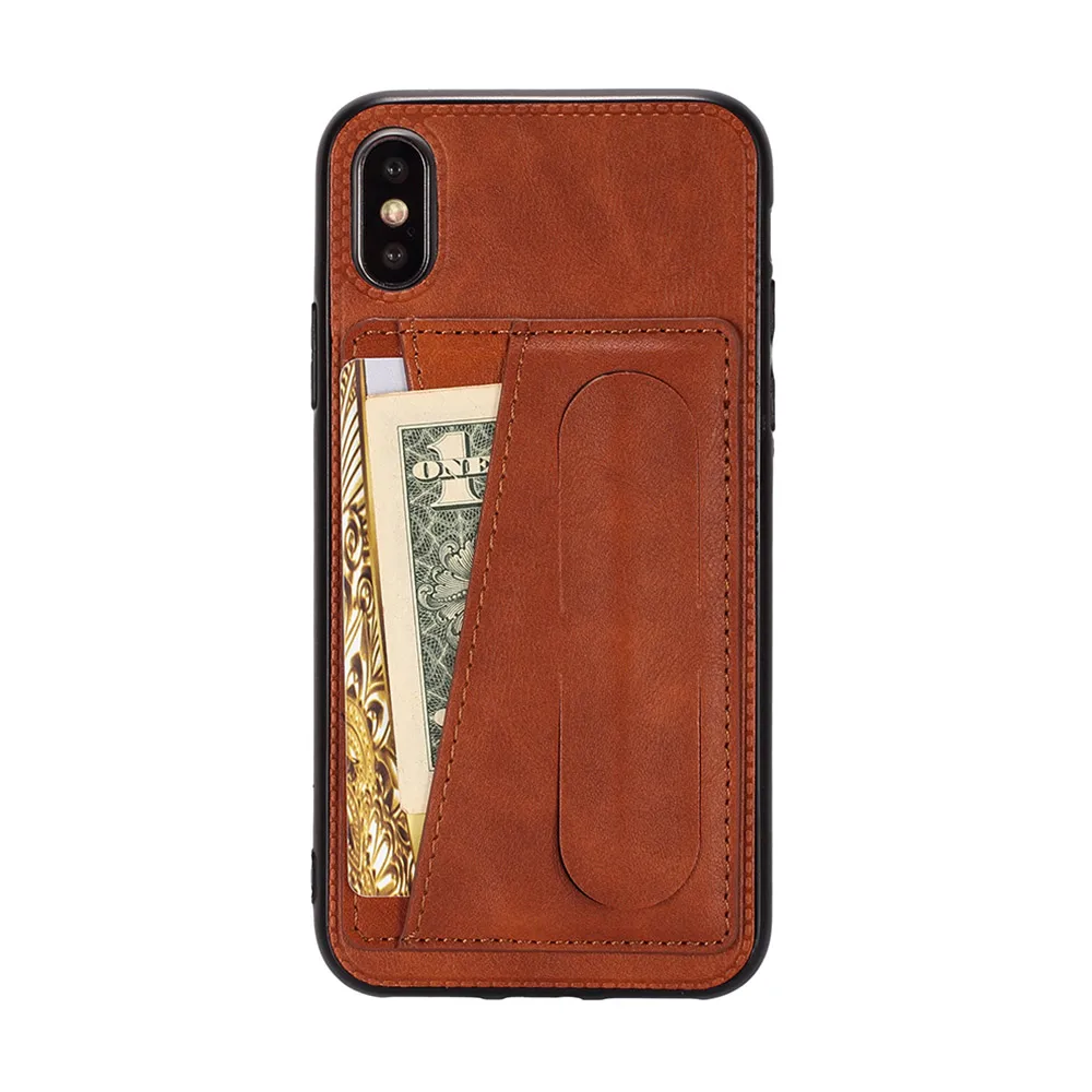 KISSCASE Card Slot Case For iPhone Xr Xs Max 6 6s Cover Leather 7 8 Plus X Pouch Coque Capinhas |