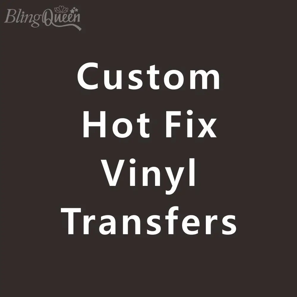 BlingQueen 12 шт./лот Custom Hot Fix Утюг на виниловых переводах корейский Качество