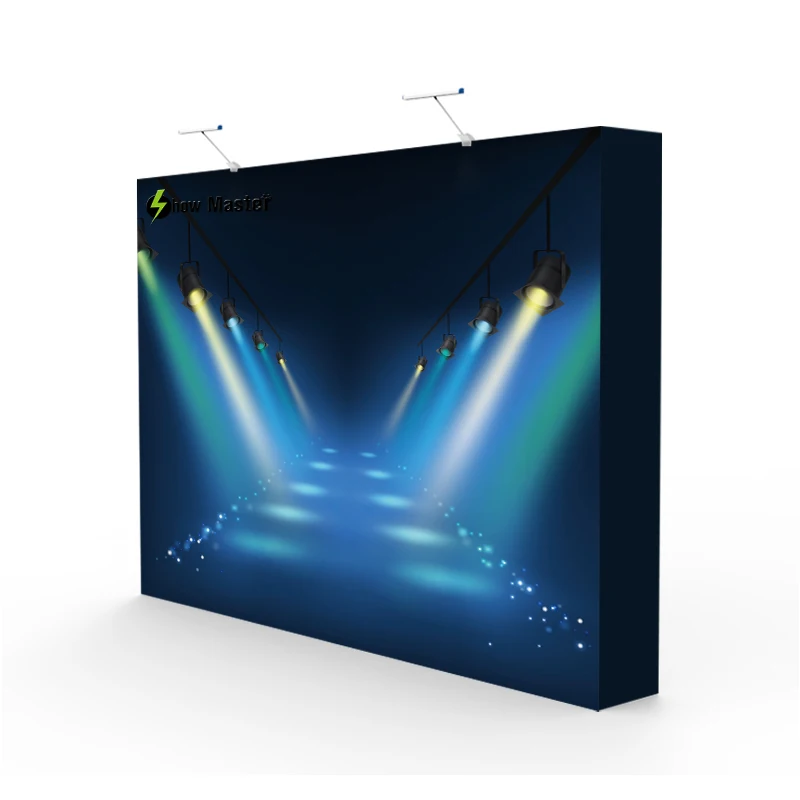 Выставочный прямой фон баннер стенд ткань всплывающий дисплей|Фоны для