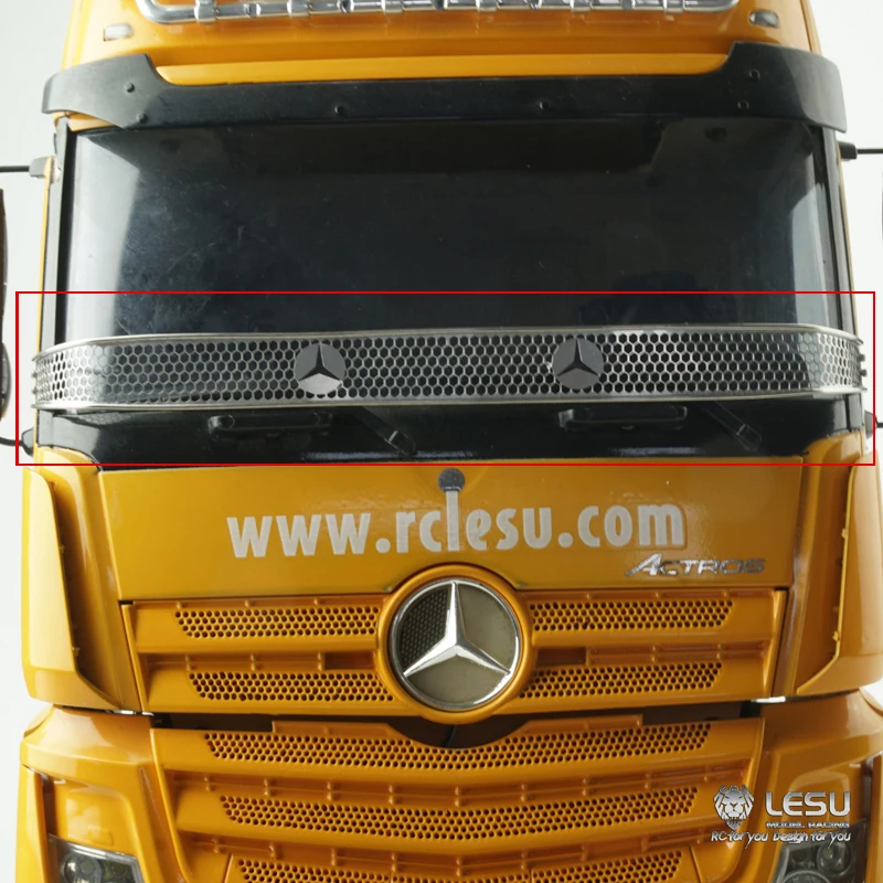 Металлическая защитная решетка на лобовое стекло для 1/14 TAMIYA RC Benz Actros 1851 трактора