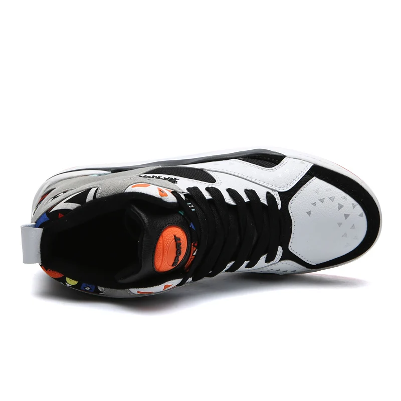 Осенне зимние высокие баскетбольные кроссовки большого размера резиновая