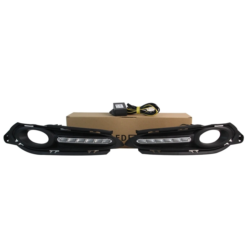 

2Pcs for 2014-2018 Honda Binzhi and HRV HR-V with Yellow Daytime Running Lights