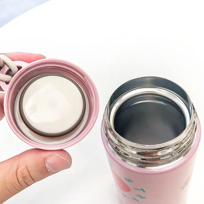 Зимний мультяшный термос FUNBAKY Термокружка Из Нержавеющей Стали с милым рисунком