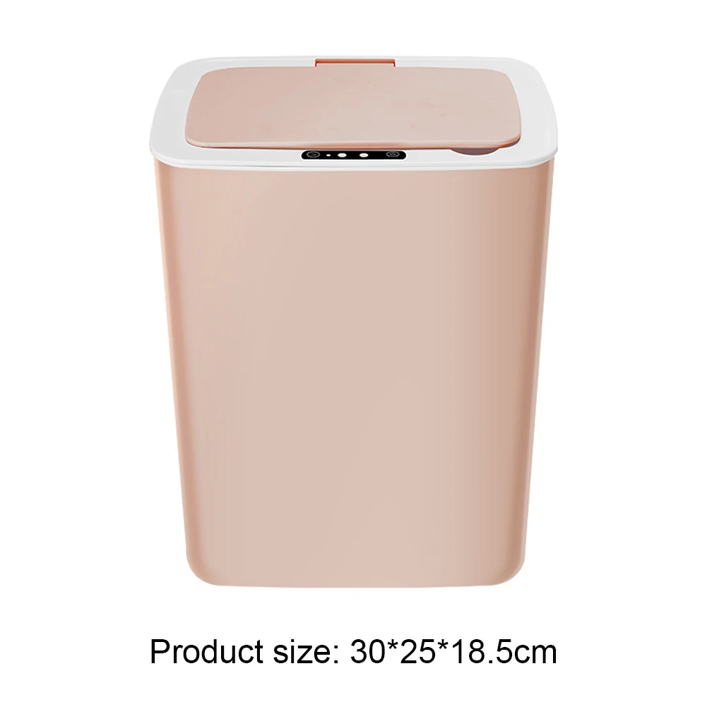 

14L Intelligent Trash Can Automatic Sensor Dustbin Smart Sensor Electric Waste Bin Home Rubbish Can For Kitchen Bathroom Garbage